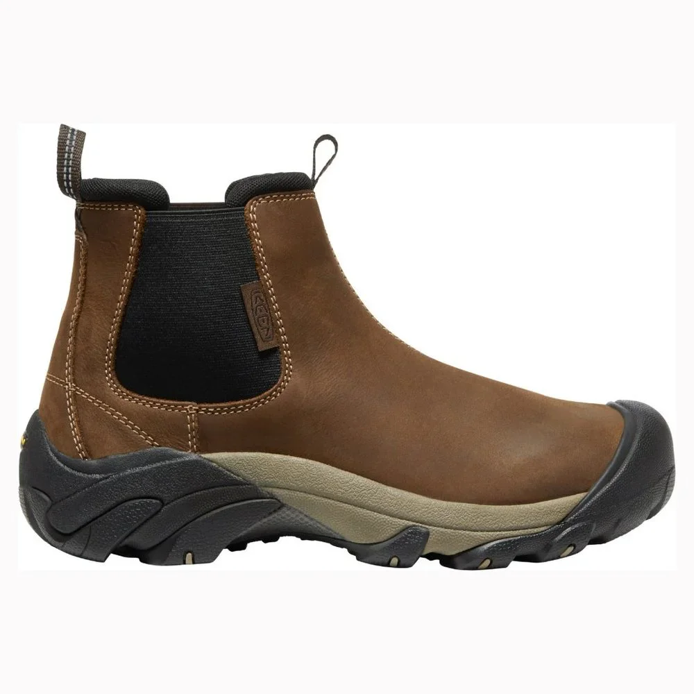 Brand New Keen Men Slip-on Targhee 2 Chelsea Hiking Casual Leather Boots - Picture 2 of 11
